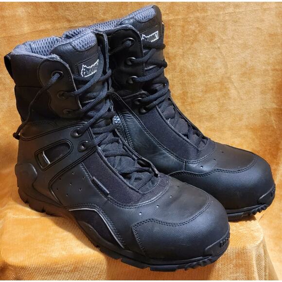Men Size 10.5 Rocky 1st Med Carbon Fiber Puncture-Resistant Side-Zip Waterproof